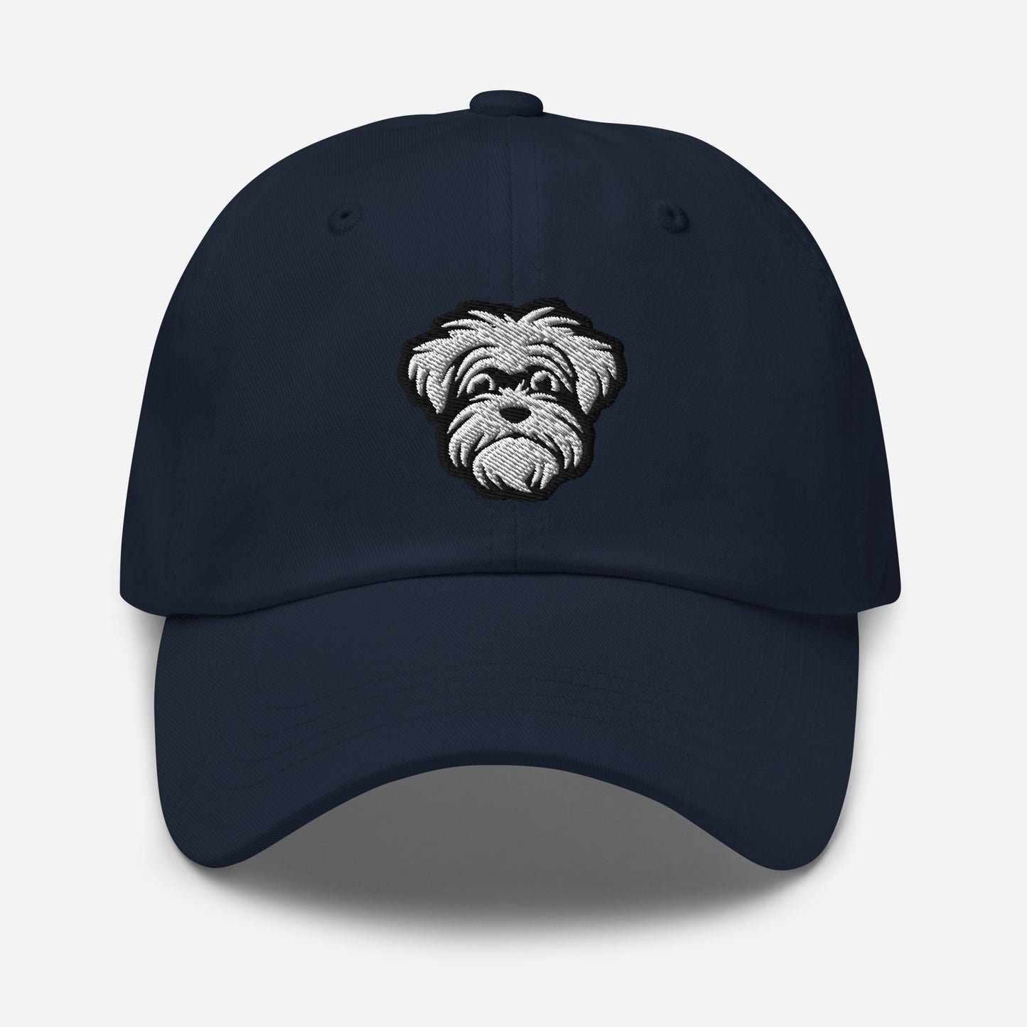 Morkie Dad Hat in Black and White