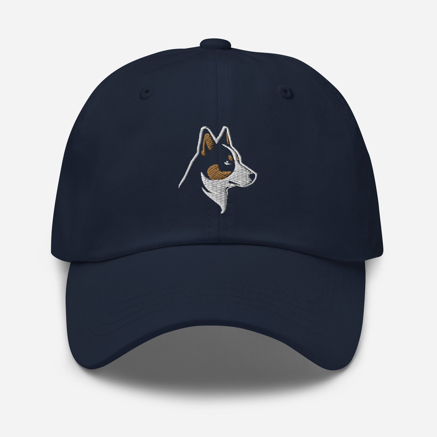 Cattle Dog Dad Hat in Black, Gold, and White