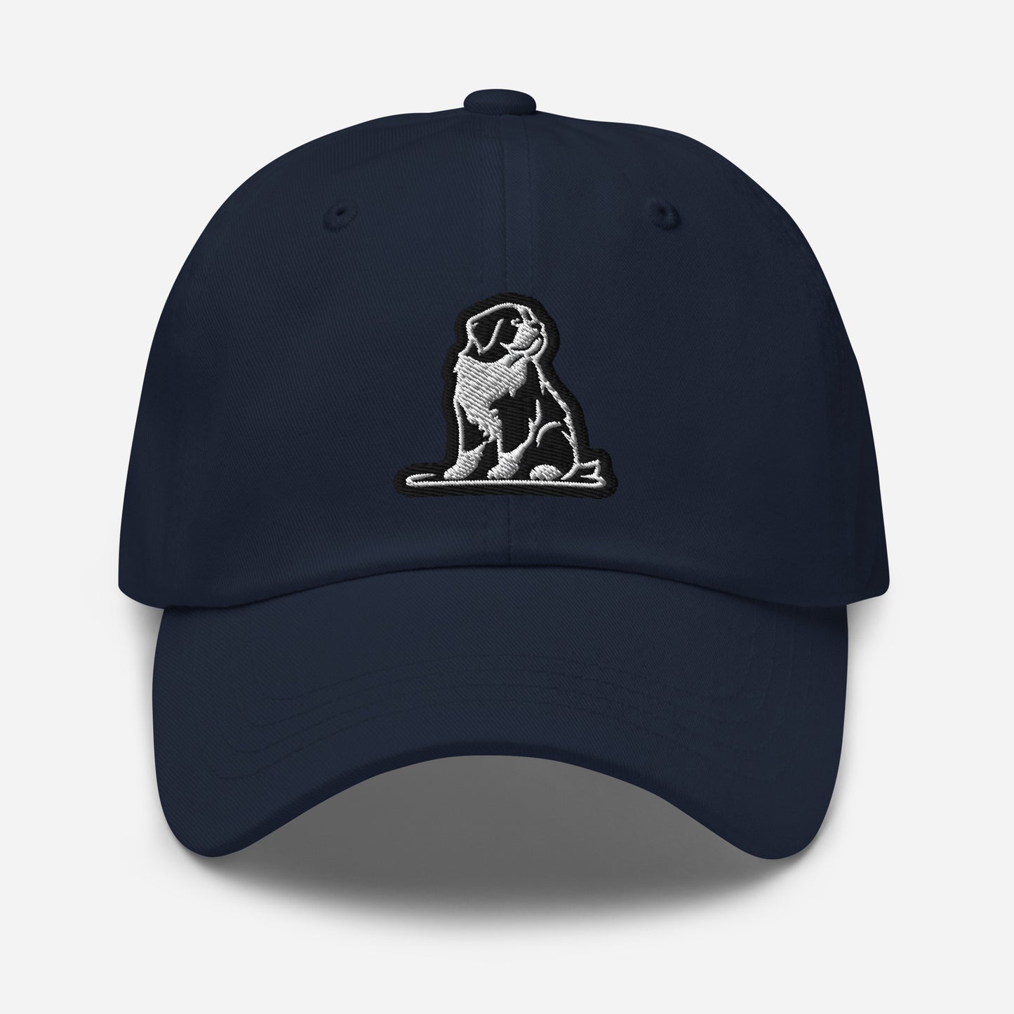 Saint Bernard Dad Hat in Black and White