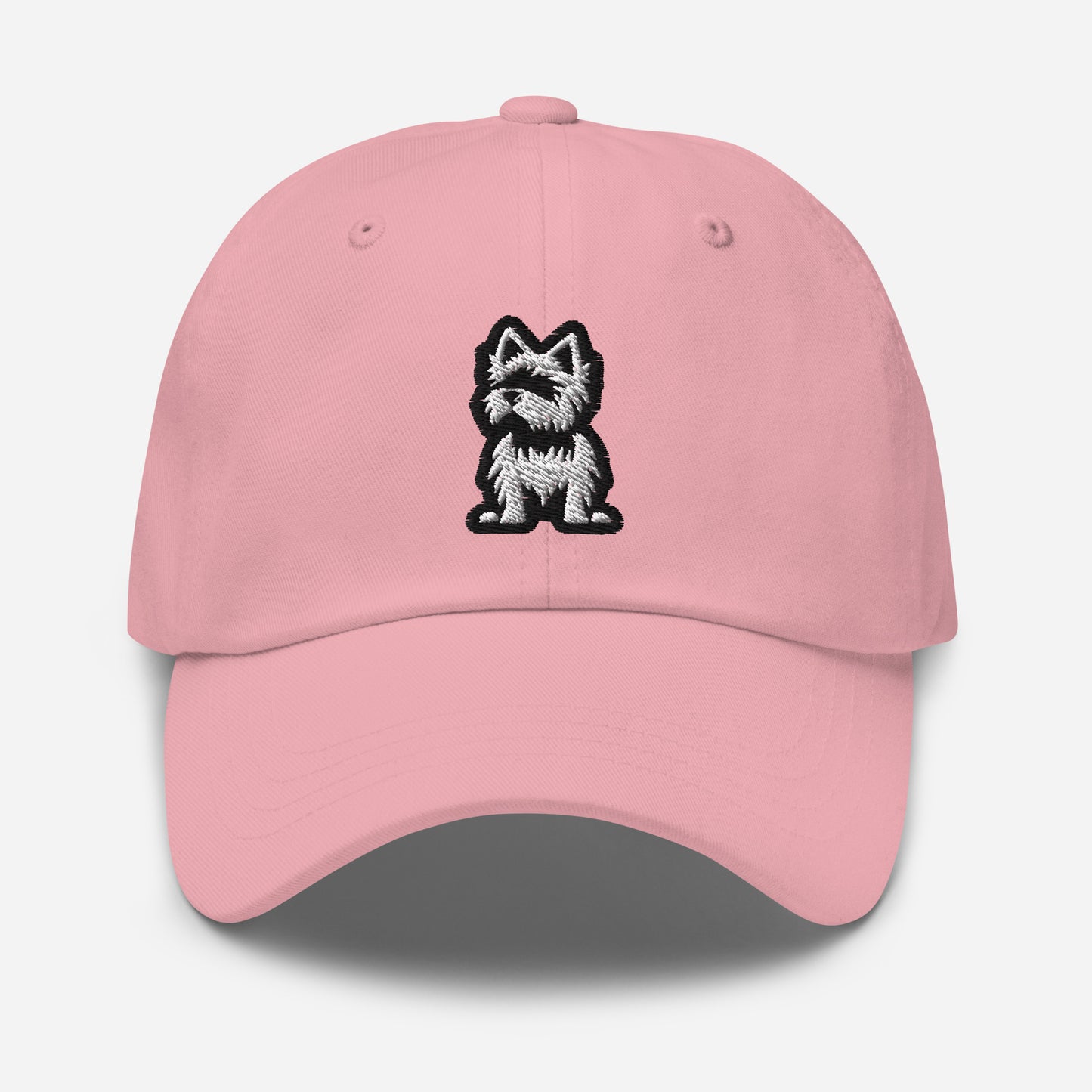 Yorkie Dad Hat in Black and White