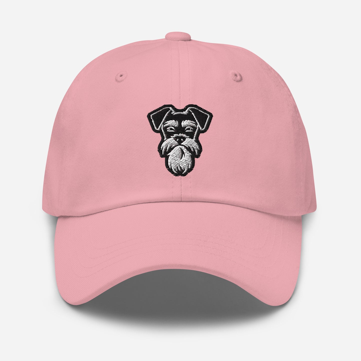 Stylish Schnauzer Dad Hat in Black and White