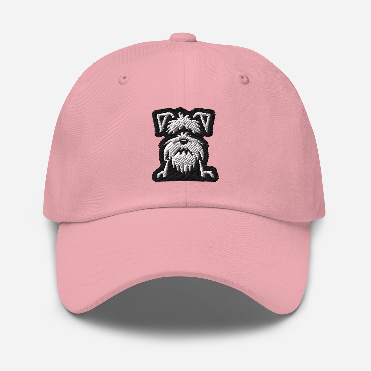 Schnauzer Dad Hat in Black and White