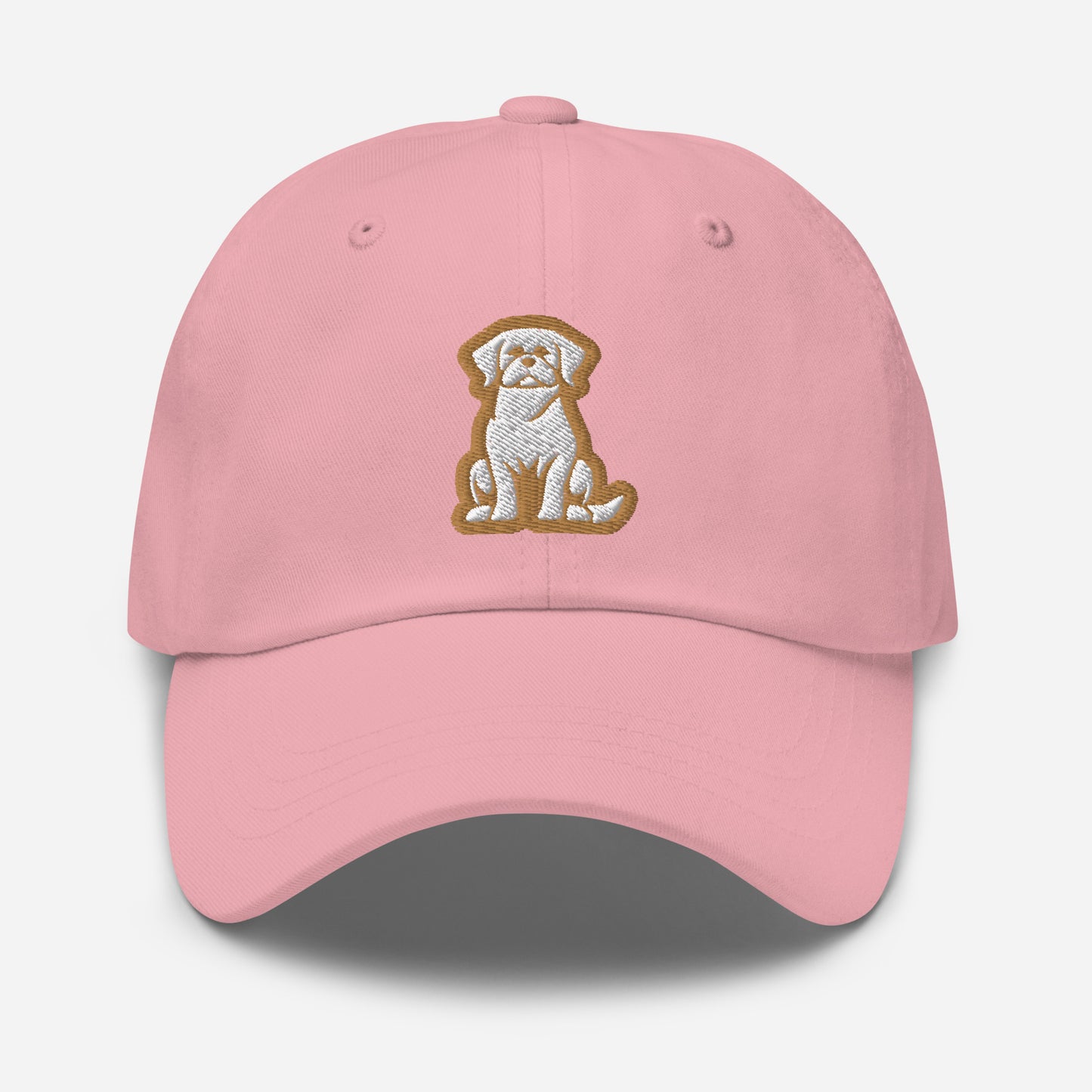 Labrador Retriever Dad Hat in Gold and White