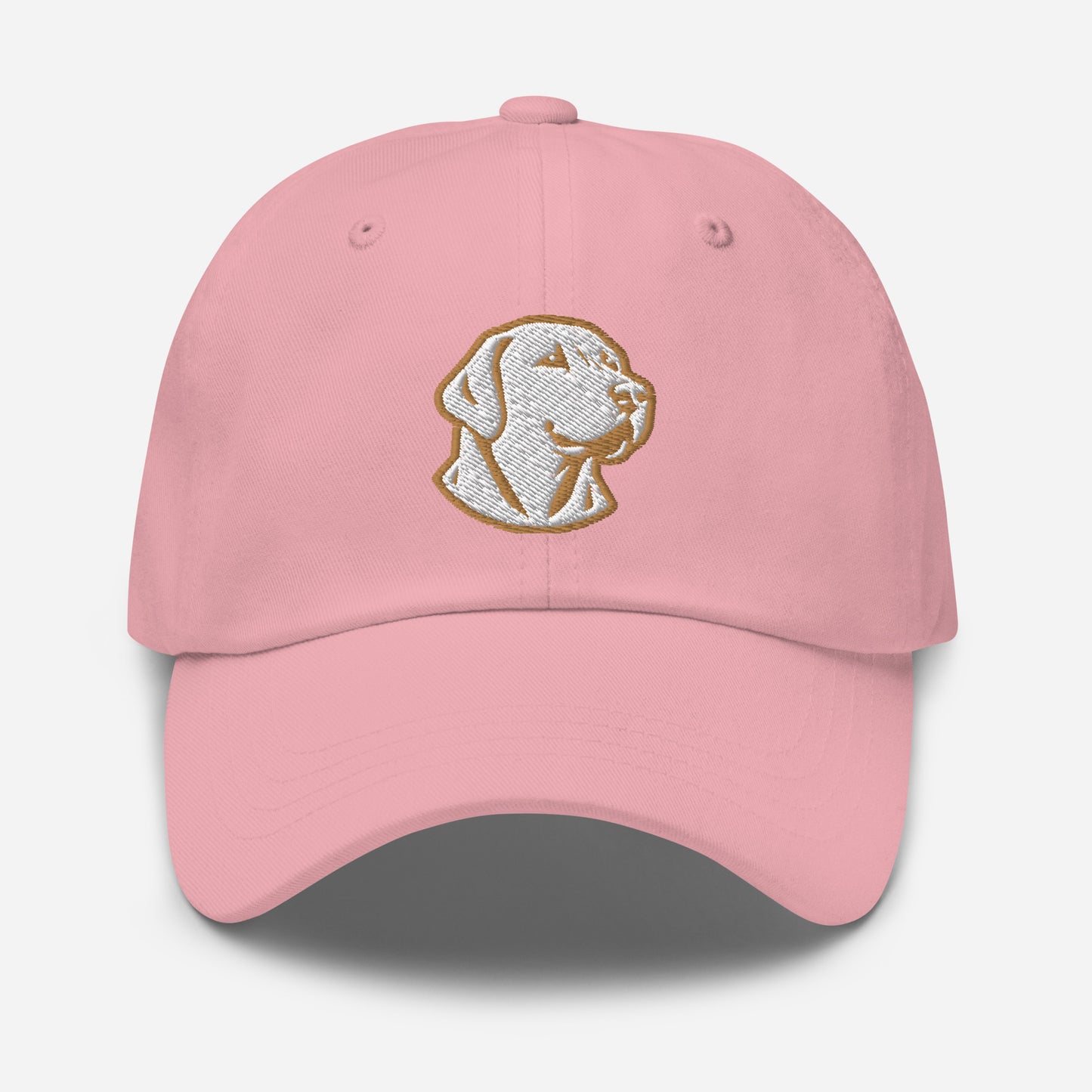 Labrador Retriever Dad Hat in Gold and White