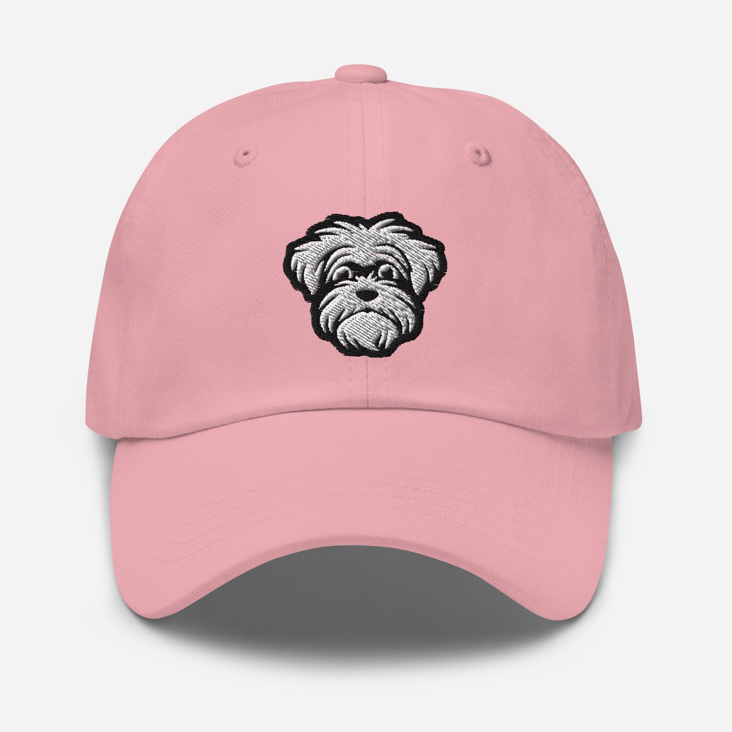 Morkie Dad Hat in Black and White