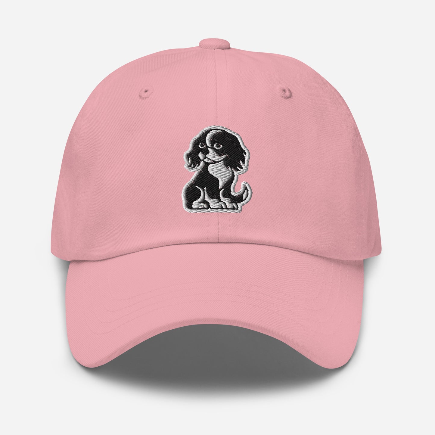 Cavalier King Charles Spaniel Dad Hat in Black and White