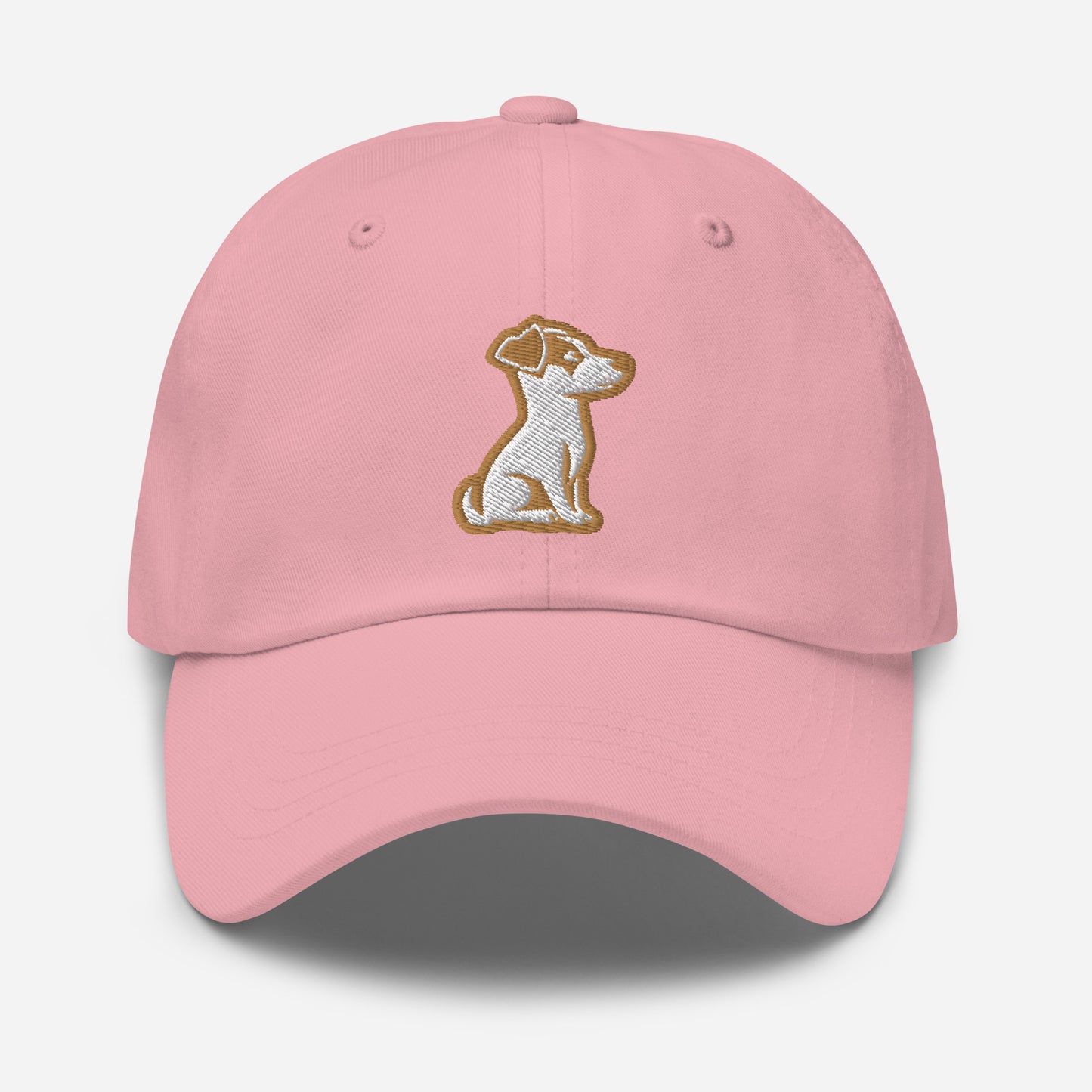 Jack Russell Terrier Dad Hat in Gold and White