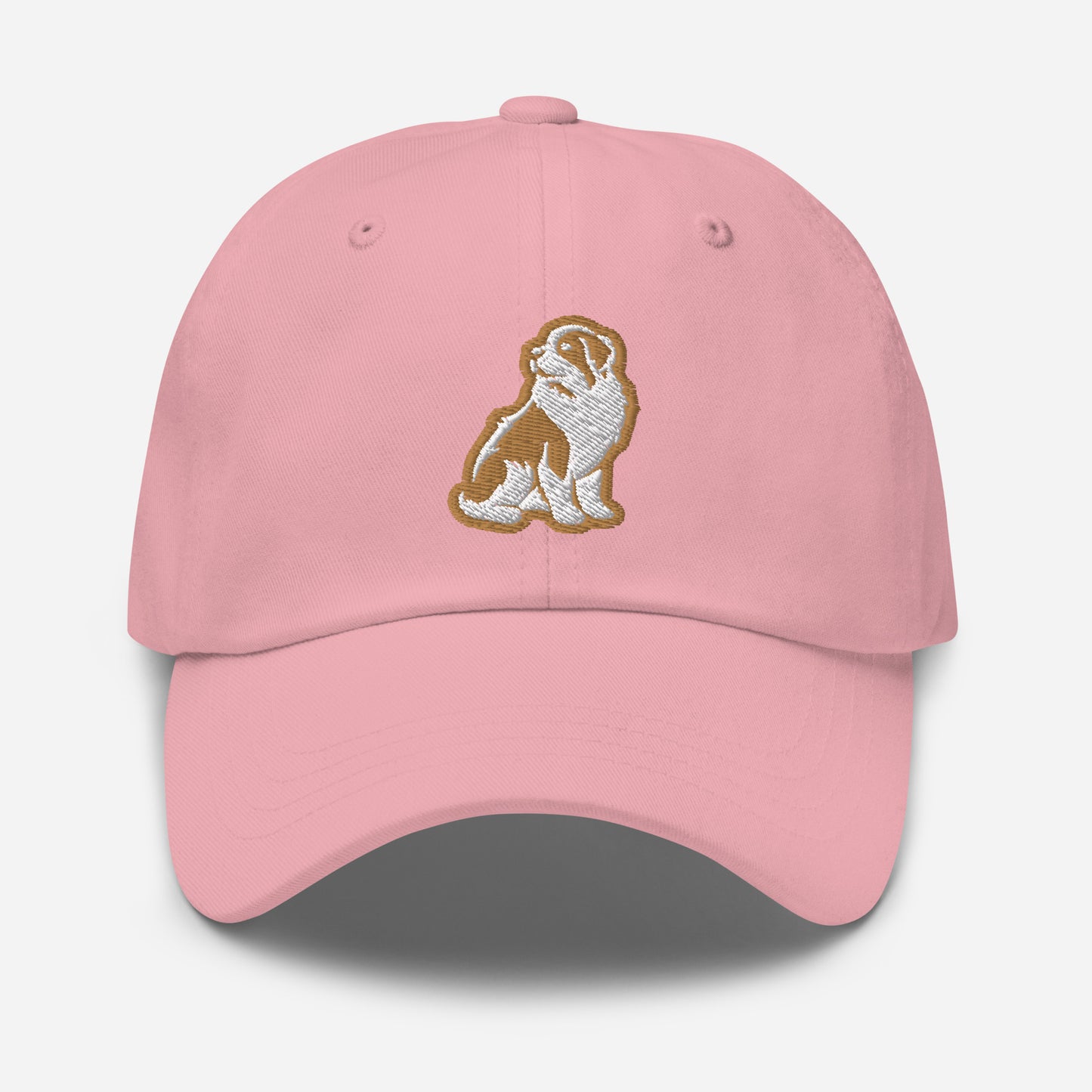 Saint Bernard Dad Hat in Gold and White