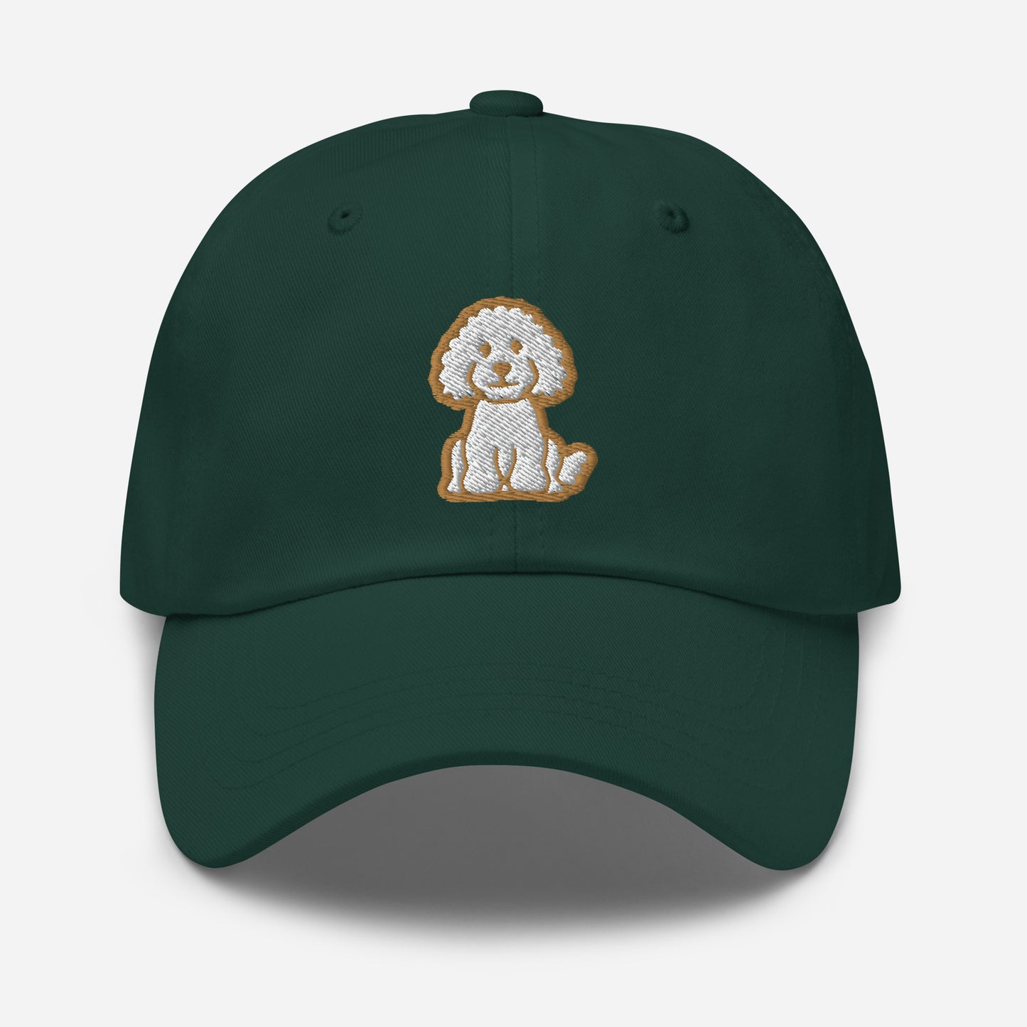 Goldendoodle Dad Hat in Gold and White