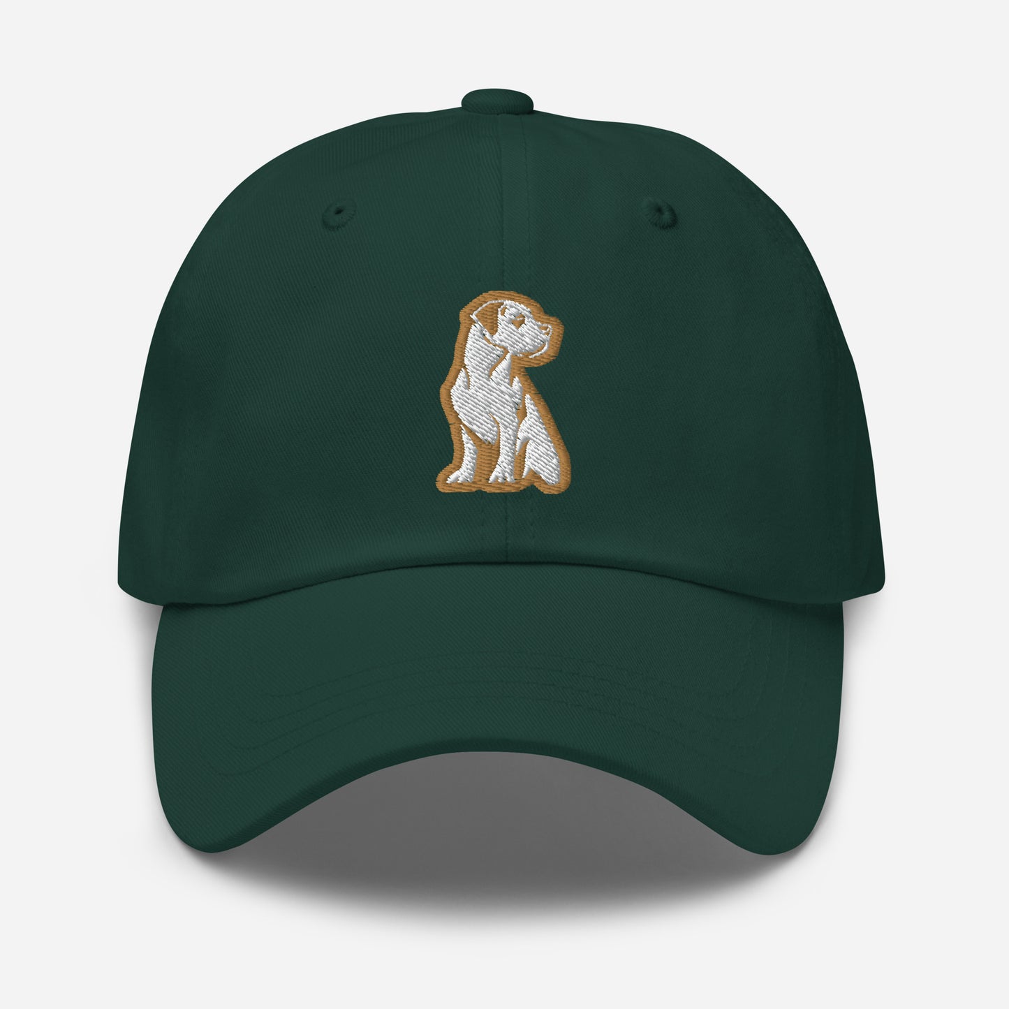 Great Dane Dad Hat in Gold and White