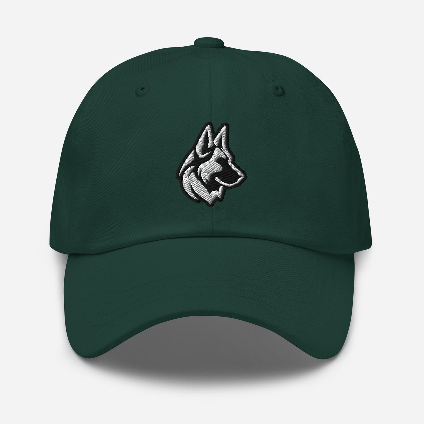 German Shepherd Dad Hat in Black and White