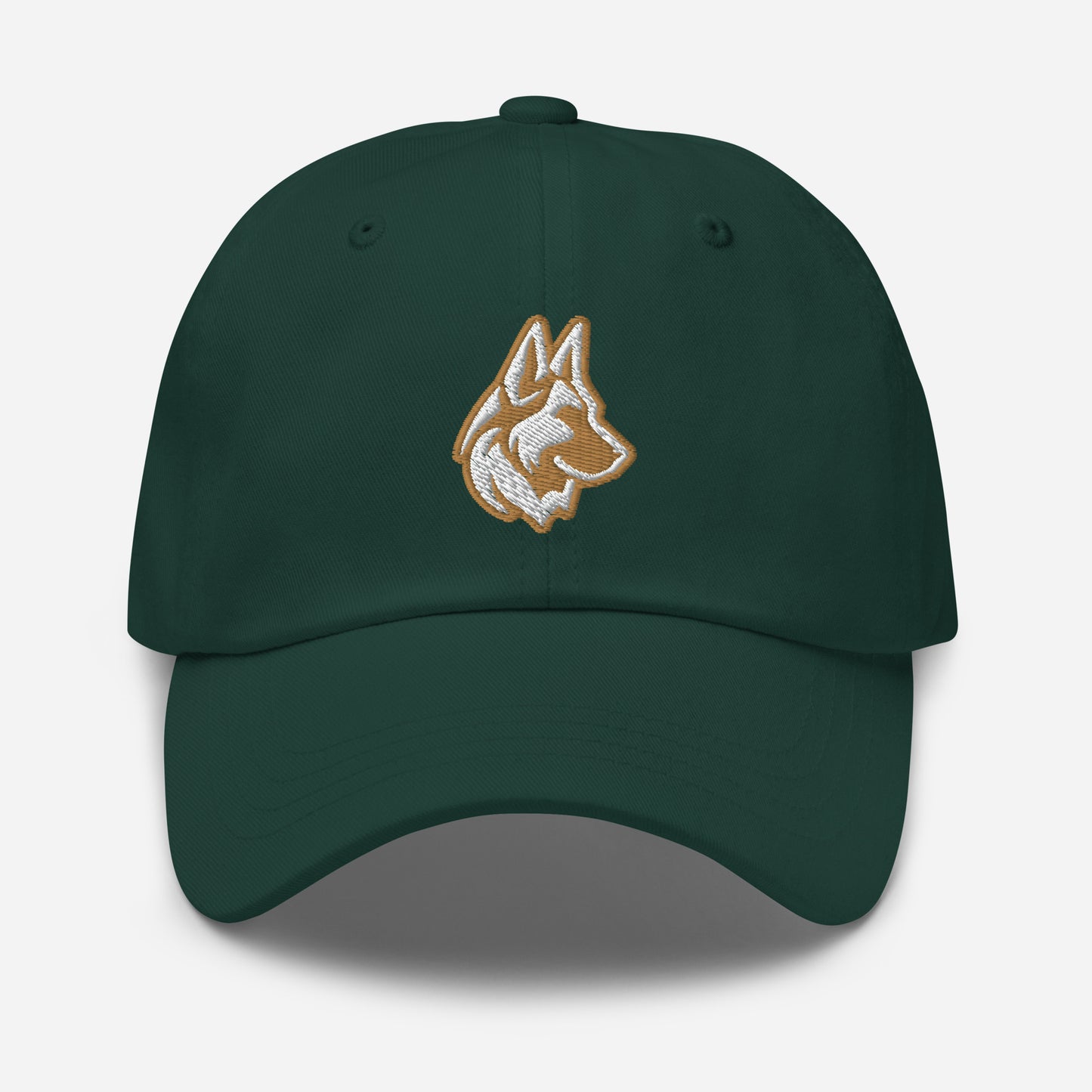 German Shepherd Dad Hat in Gold and White