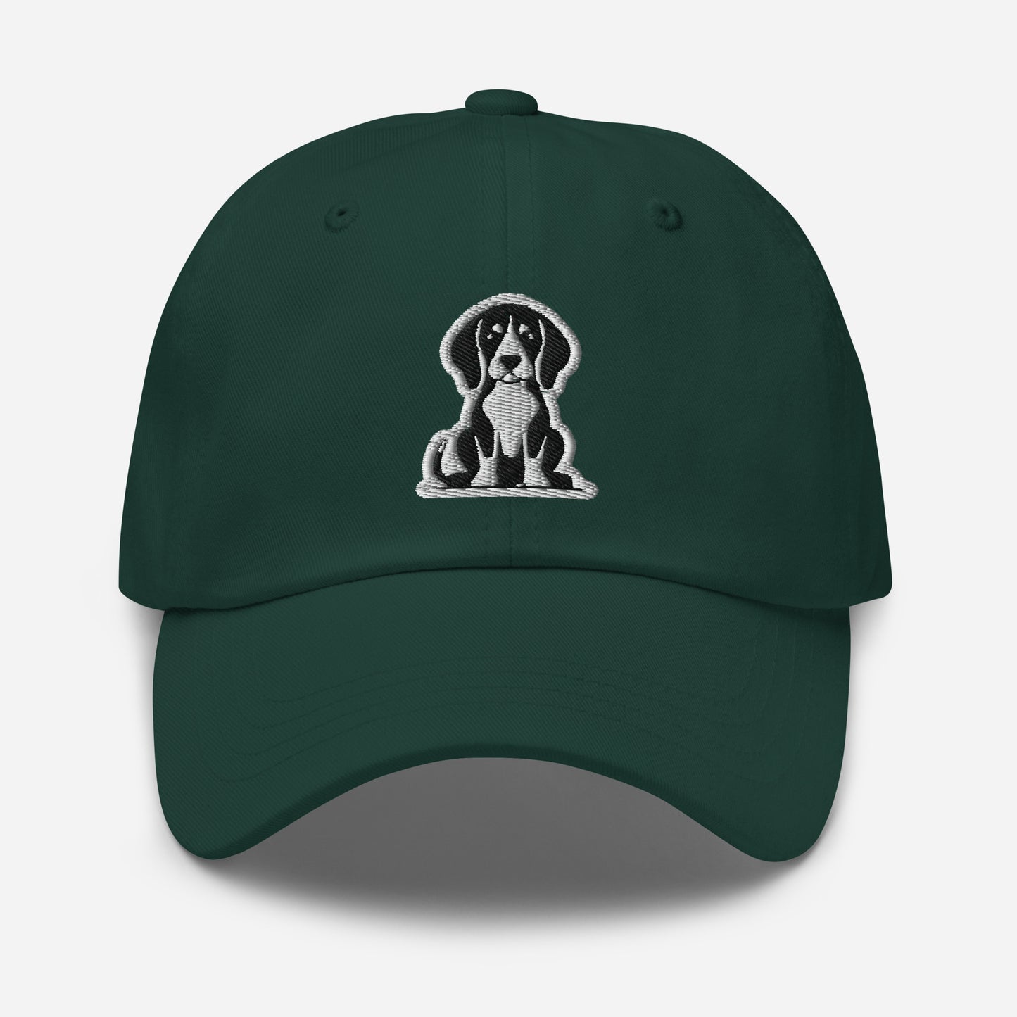 Beagle Dad Hat in Black and White