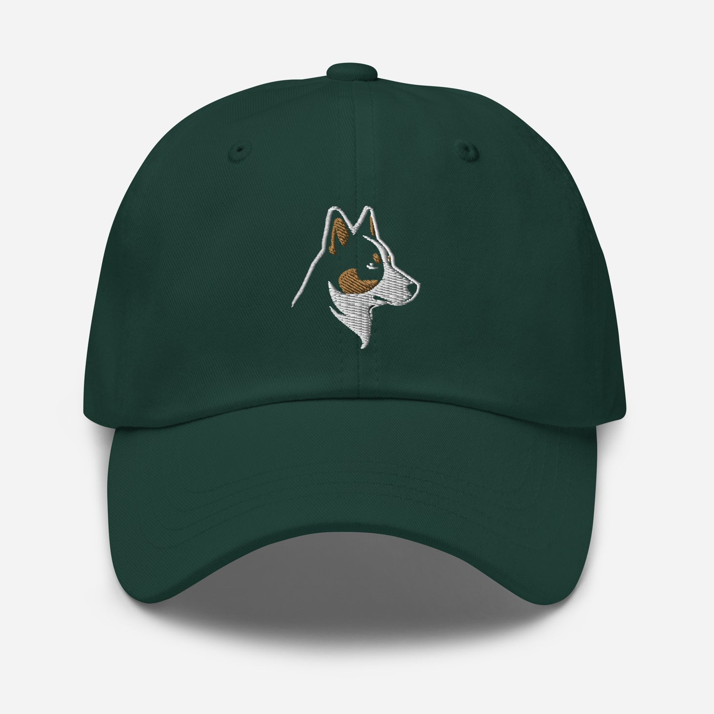 Cattle Dog Dad Hat in Black, Gold, and White