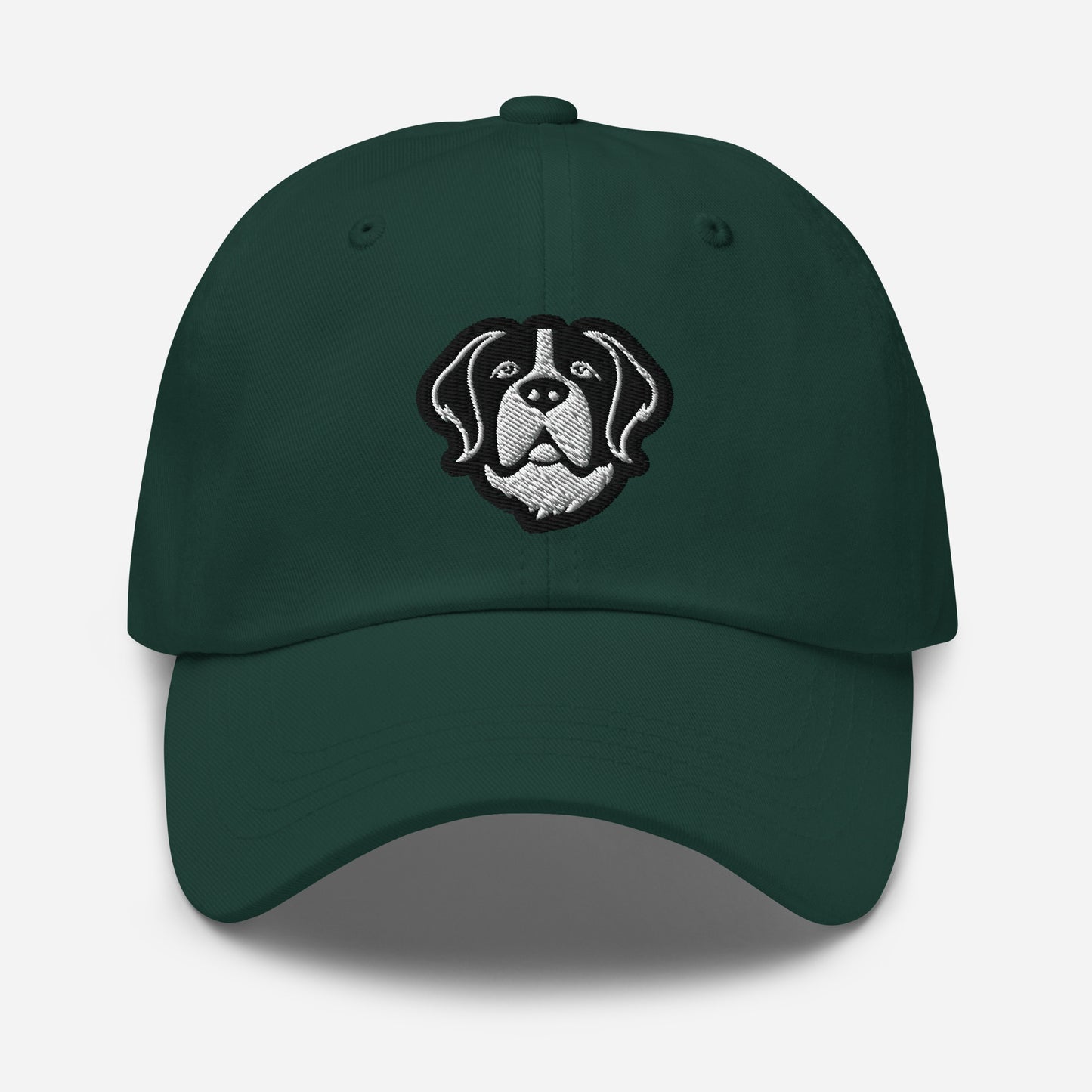 Saint Bernard Dad Hat in Black and White