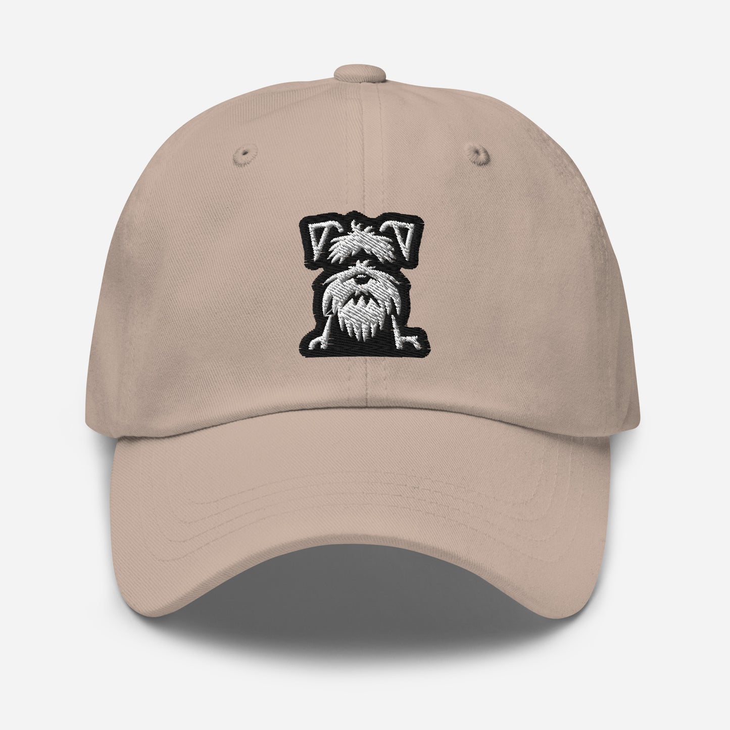 Schnauzer Dad Hat in Black and White