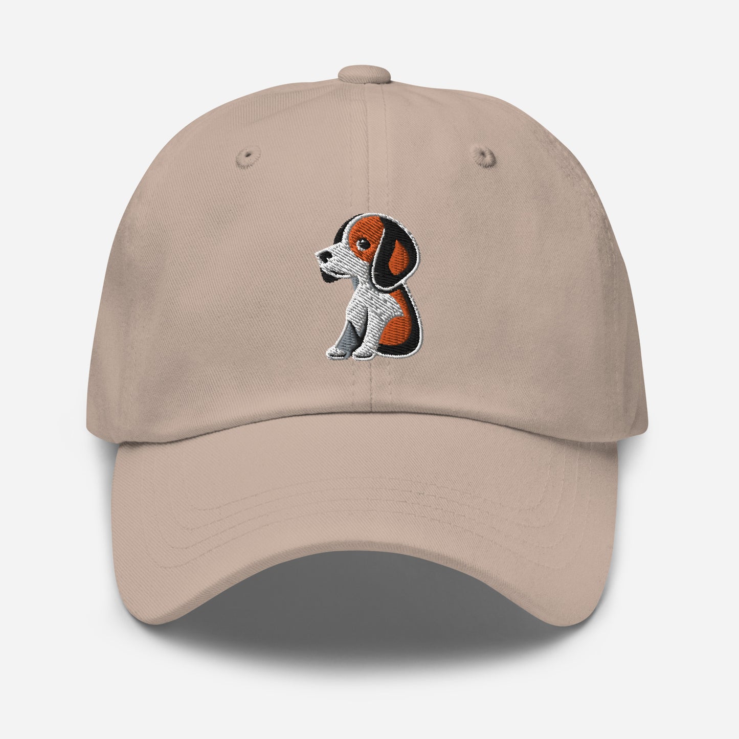 Beagle Dad Hat in Orange, Black, and White