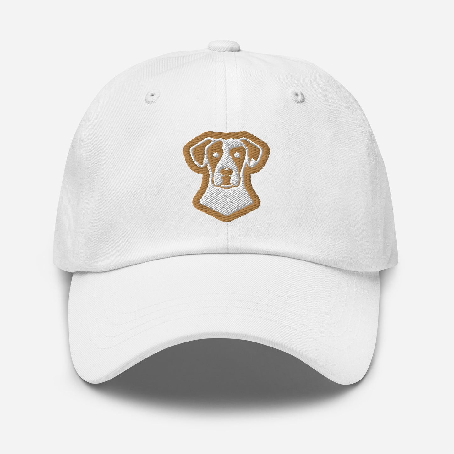 Great Dane Dad Hat in Gold and White