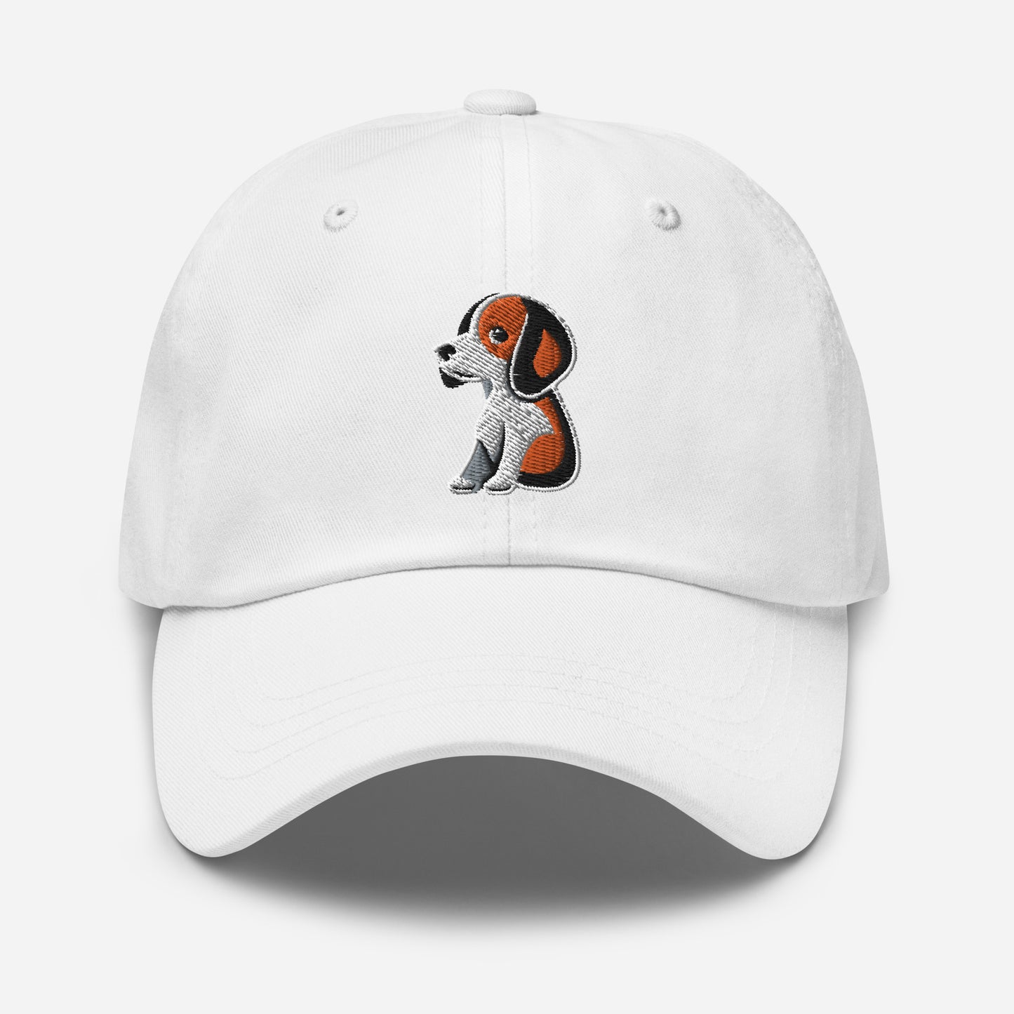 Beagle Dad Hat in Orange, Black, and White