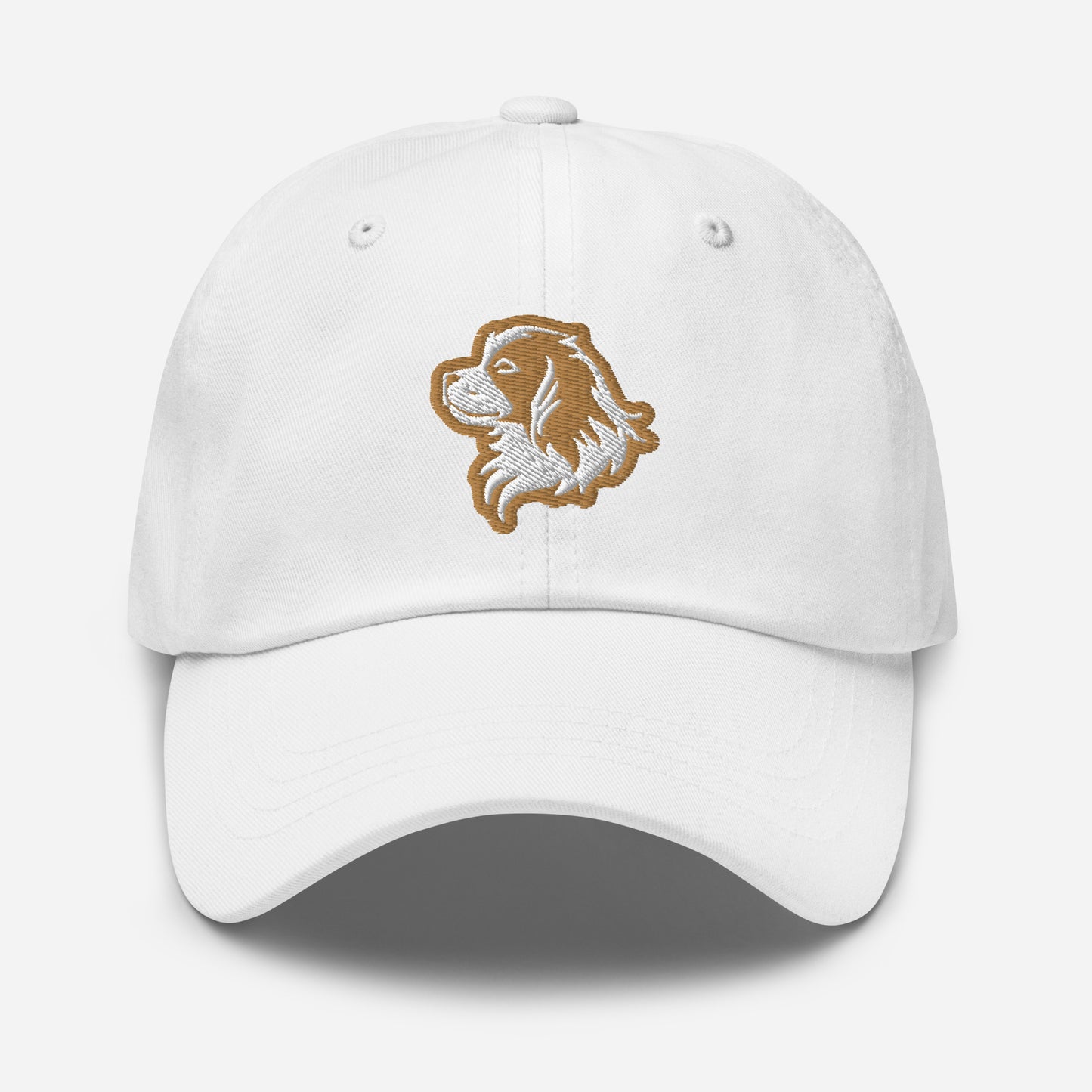 Cavalier King Charles Spaniel Dad Hat in Gold and White