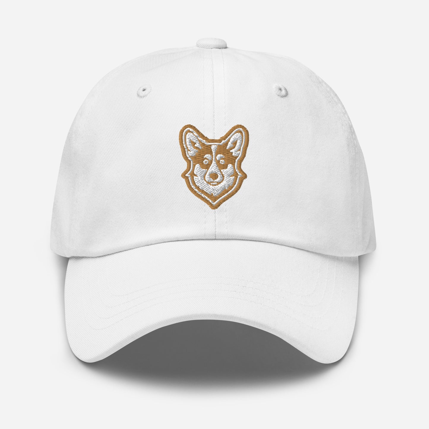 Cattle Dog Dad Hat in Gold and White