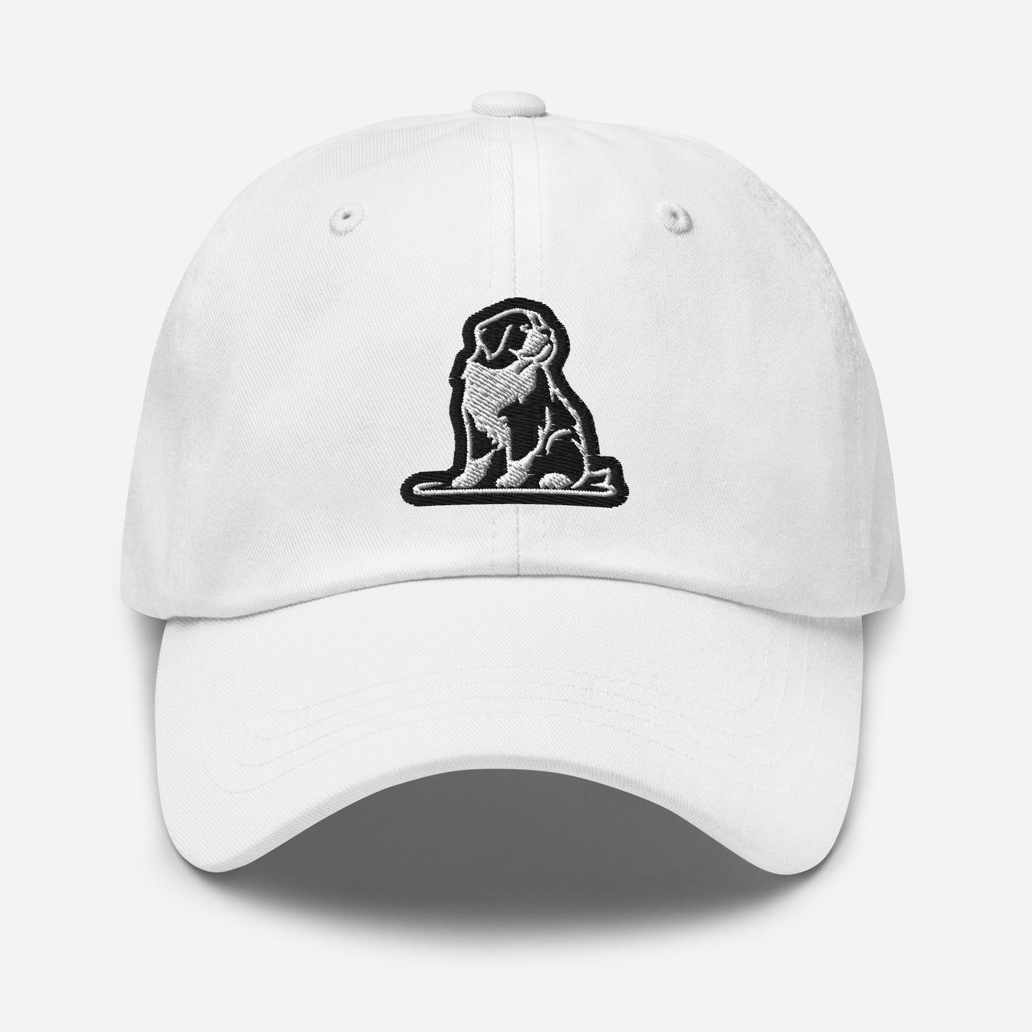 Saint Bernard Dad Hat in Black and White