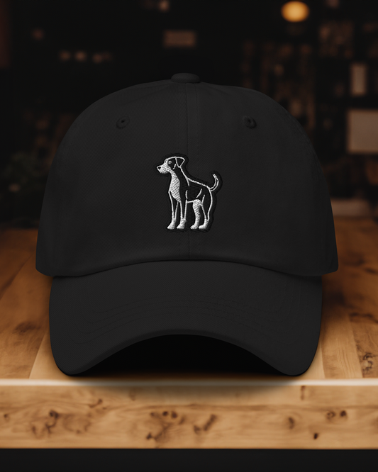 Great Dane Dad Hat in Black and White