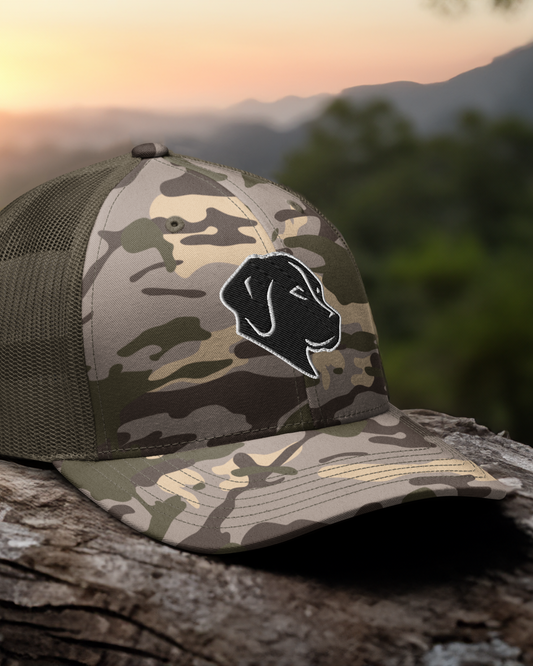 Labrador Retriever Camouflage Trucker Hat