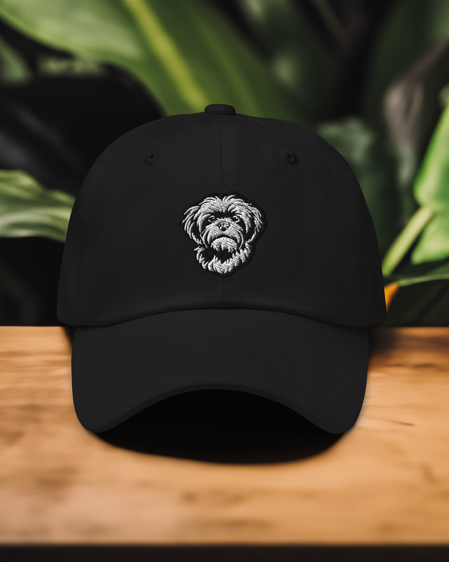 Shih Tzu Dad Hat in Black and White