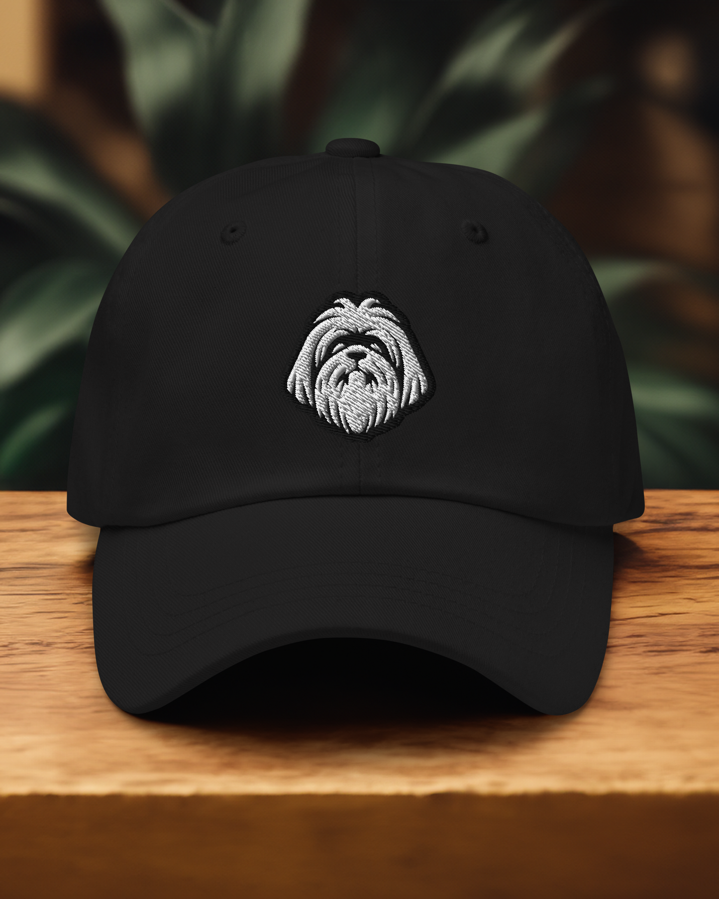 Shih Tzu Dad Hat in Black and White