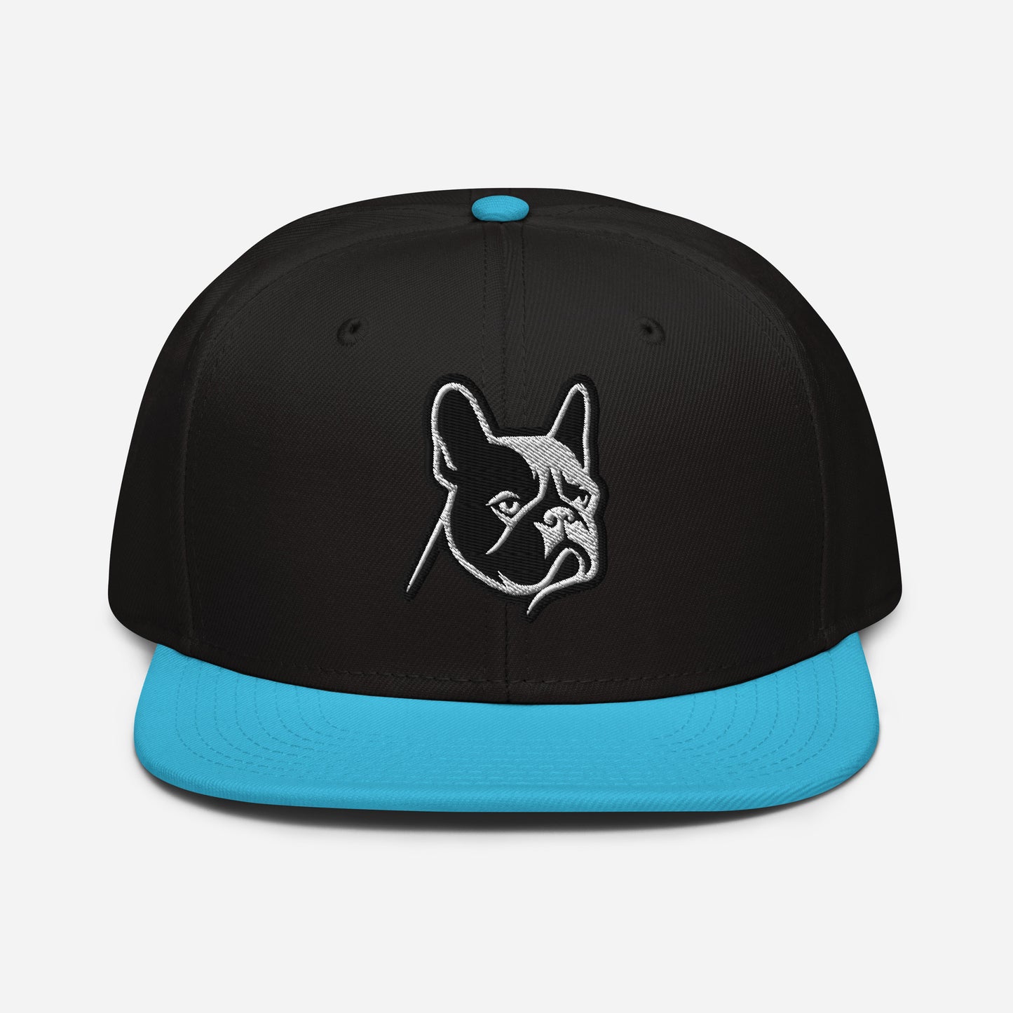 French Bulldog Snapback Hat in Black and White