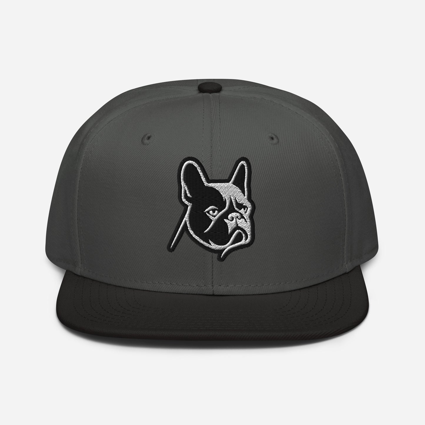 French Bulldog Snapback Hat in Black and White