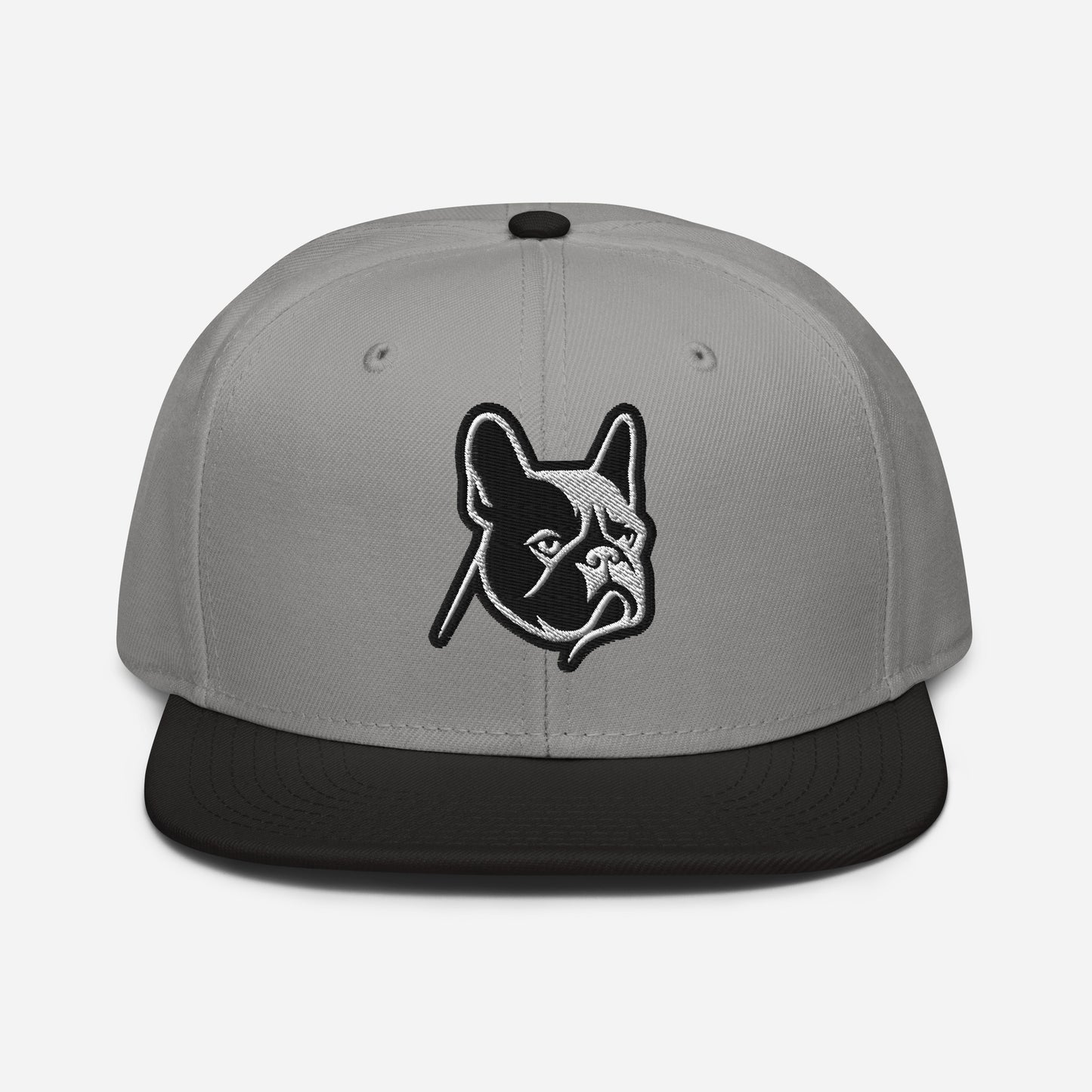 French Bulldog Snapback Hat in Black and White