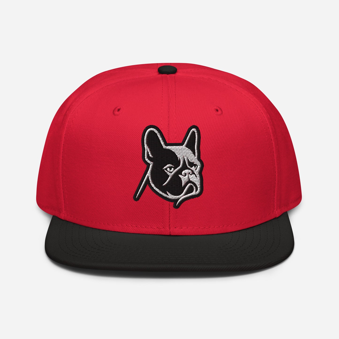 French Bulldog Snapback Hat in Black and White