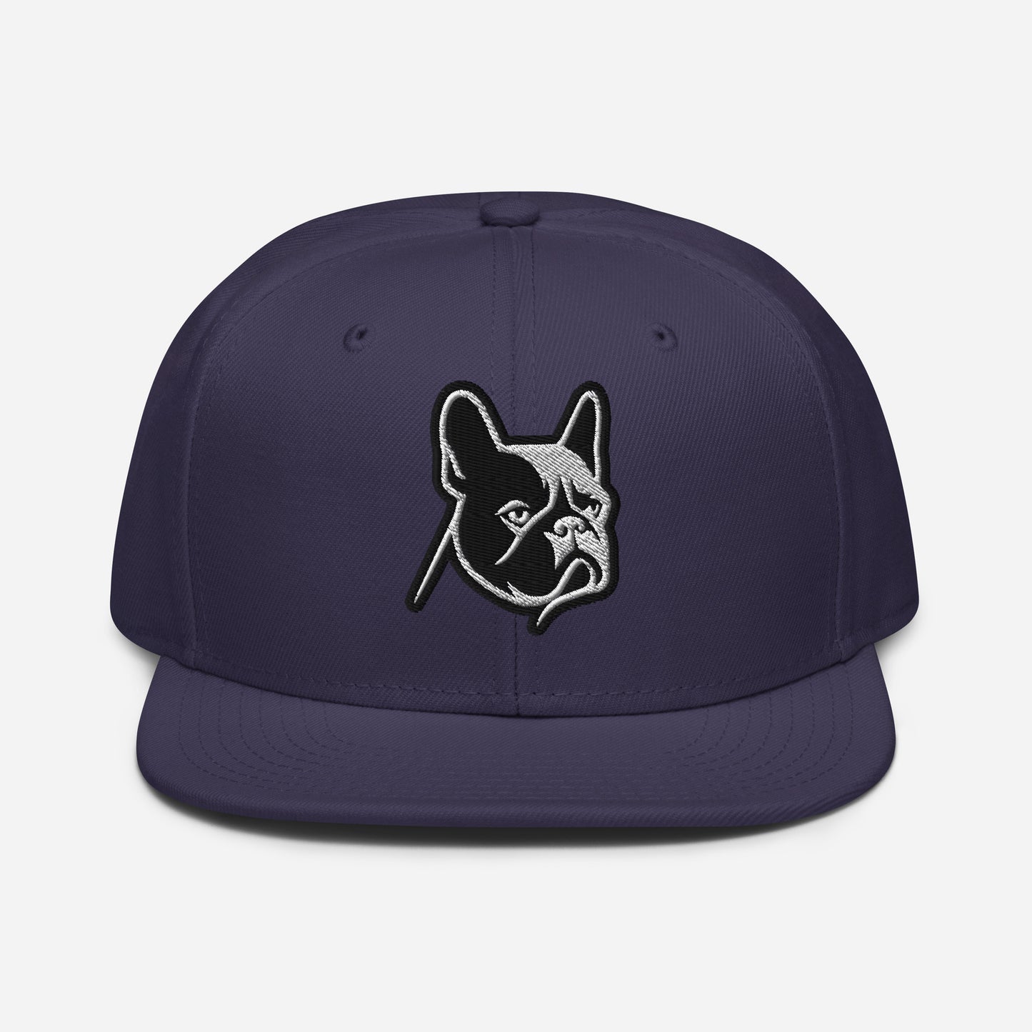 French Bulldog Snapback Hat in Black and White