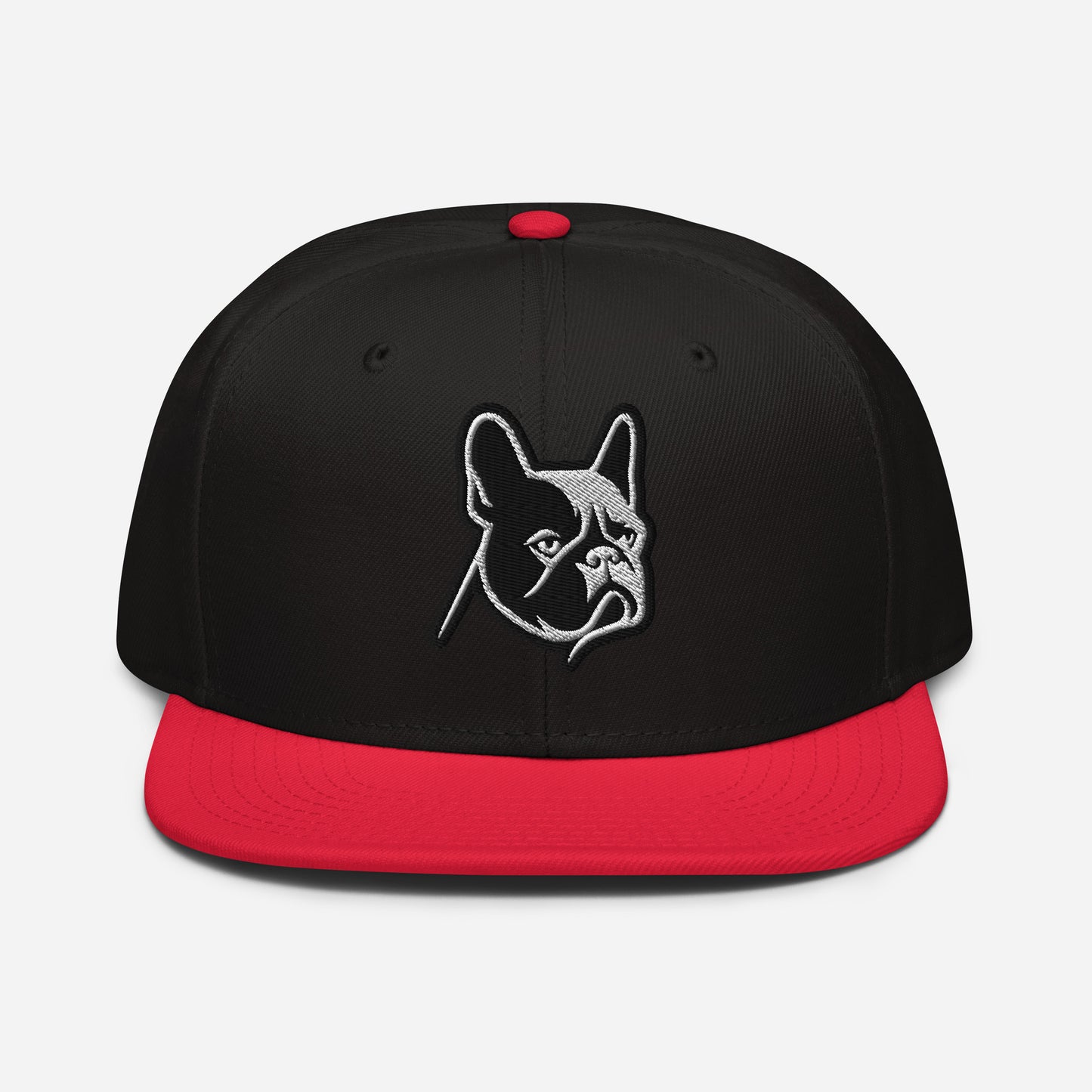 French Bulldog Snapback Hat in Black and White