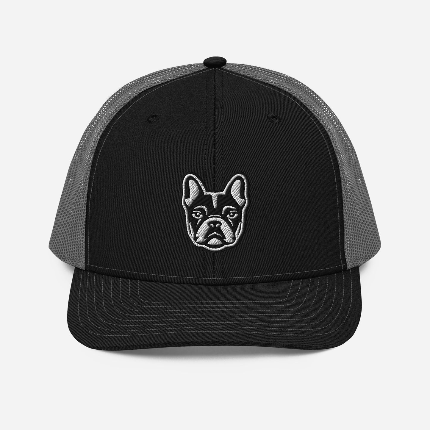 French Bulldog Trucker Cap in Black and White